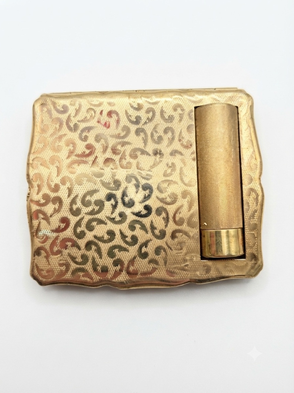 Stratton of England Convertible Powder Compact with Matching Lipstick Holder